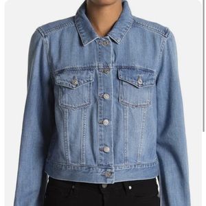 Paige Womens Relaxed Gillian Denim Jacket Size:M Color Zadie (Blue)